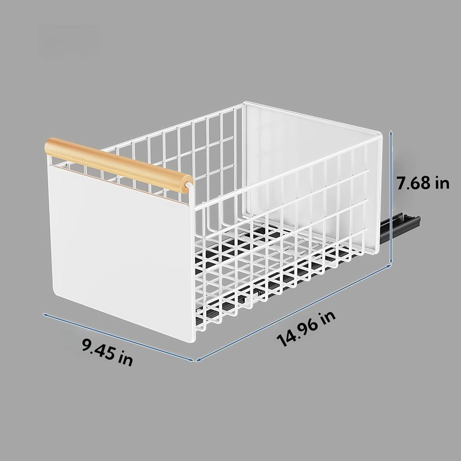 Pull Out Cabinet Organizer, Pull Out Basket Drawers for Cabinets, Slide Out Basket Drawers for Kitchen Cabinets, Cabinet Pull Out Shelves, Under Sink Organizer for Kitchen (Storage Rack Extra-Large) - Image 2