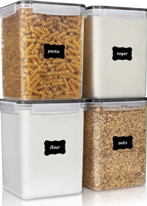 Four Large Food Storage Containers, 5.2L/175oz