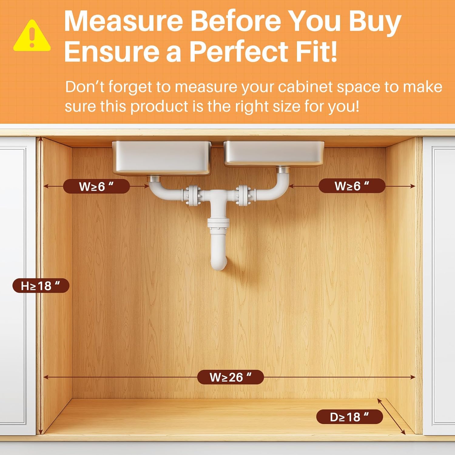 Under Sink Organizer, 1-Pack 3-Tier Height Adjustable Thickened Metal Pull out Cabinet Organizer Shelf, Slide out Storage Drawer Rack for Bathroom Kitchen Pantry Home Organization, White - Image 2